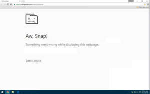 Google and YouTube Error Screen
