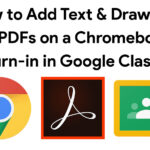 How to Work on a Google Classroom PDF Assignment on a Chromebook using Adobe Acrobat Reader
